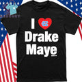 North Carolina Tar Heels I Heart Drake Maye Shirt