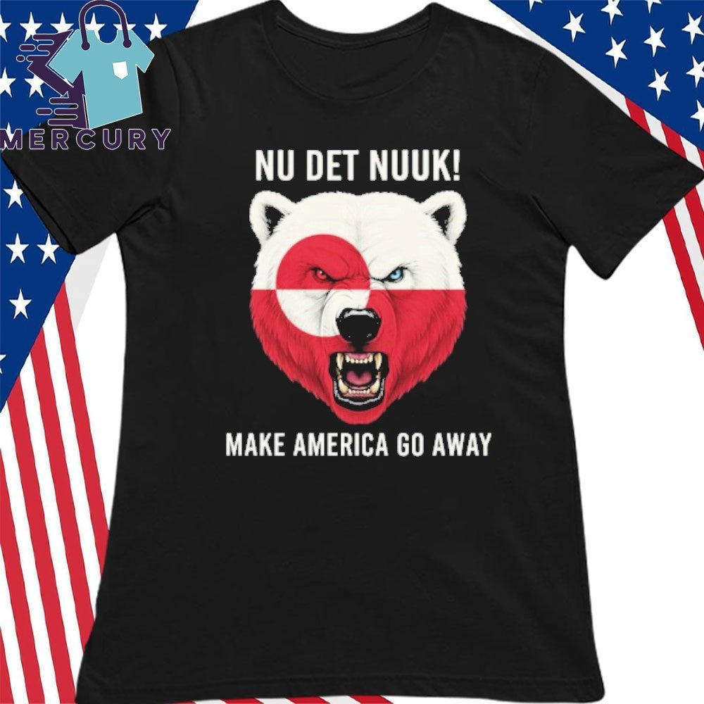 Nu Det Nuuk Greenland Make America Go Away Shirt