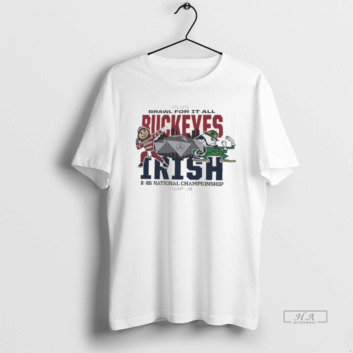 Official Ohio State Vs Notre Dame Dueling Mascot 2025 National Championship T-Shirts, Hoodie, Sweatshirt | CoreVibeTees.com