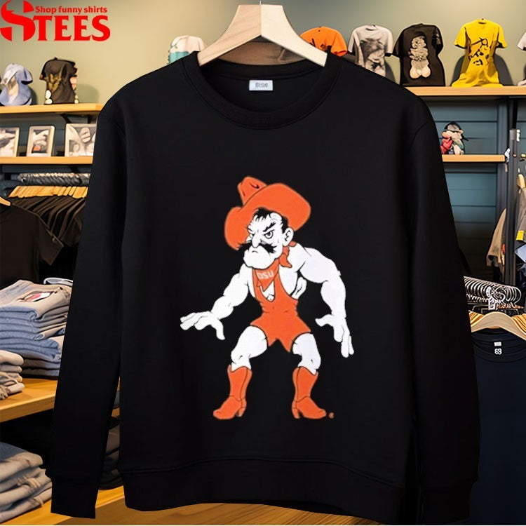 Oklahoma State Cowboys Wrestling Pete Mascot T-Shirts