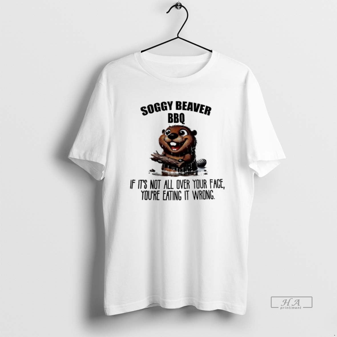 Official Otter Soggy Beaver Bbq If Its Not All Over Your Face Youre Eating It T-Shirts, Hoodie, Sweatshirt | CoreVibeTees.com