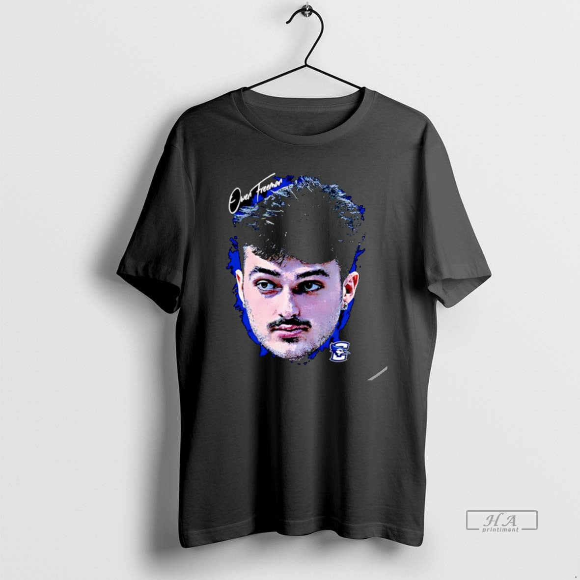 Official Owen Freeman Creighton Basketball Game Face Christmas T-Shirts, Hoodie, Sweatshirt | CoreVibeTees.com