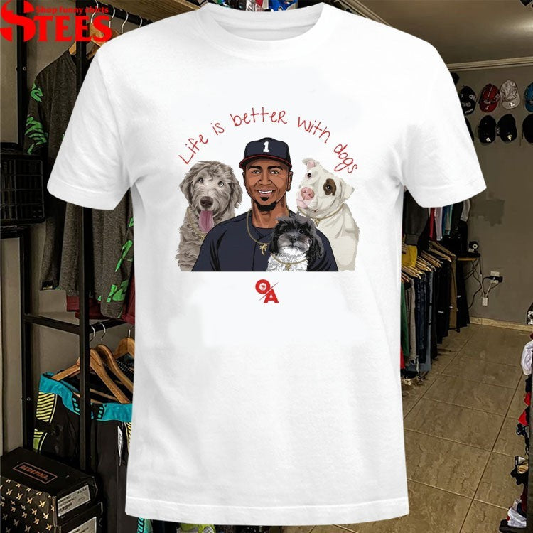 Ozzie Albies Life Is Better With Dogs T-shirts