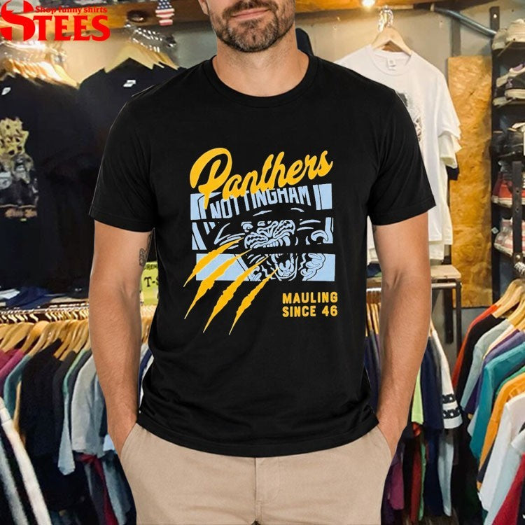 Panthers Mauling Since 46 26-27 Slice T-shirts