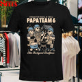 Papa Team 6 Operation Grill & Chill Elite Backyard Dadforce BBQ T-Shirt
