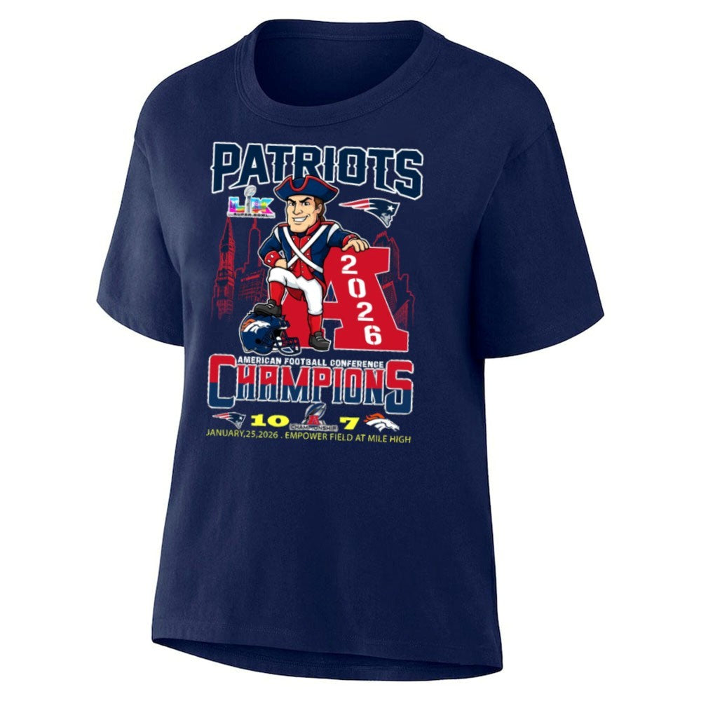 Patriots AFC Champions 2026 Patriots 10 Broncos 7 Shirt