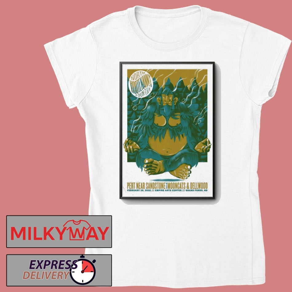 Pert Near Sandstone With MoonCats Feb 28 2026 Grand Forks ND Poster shirt
