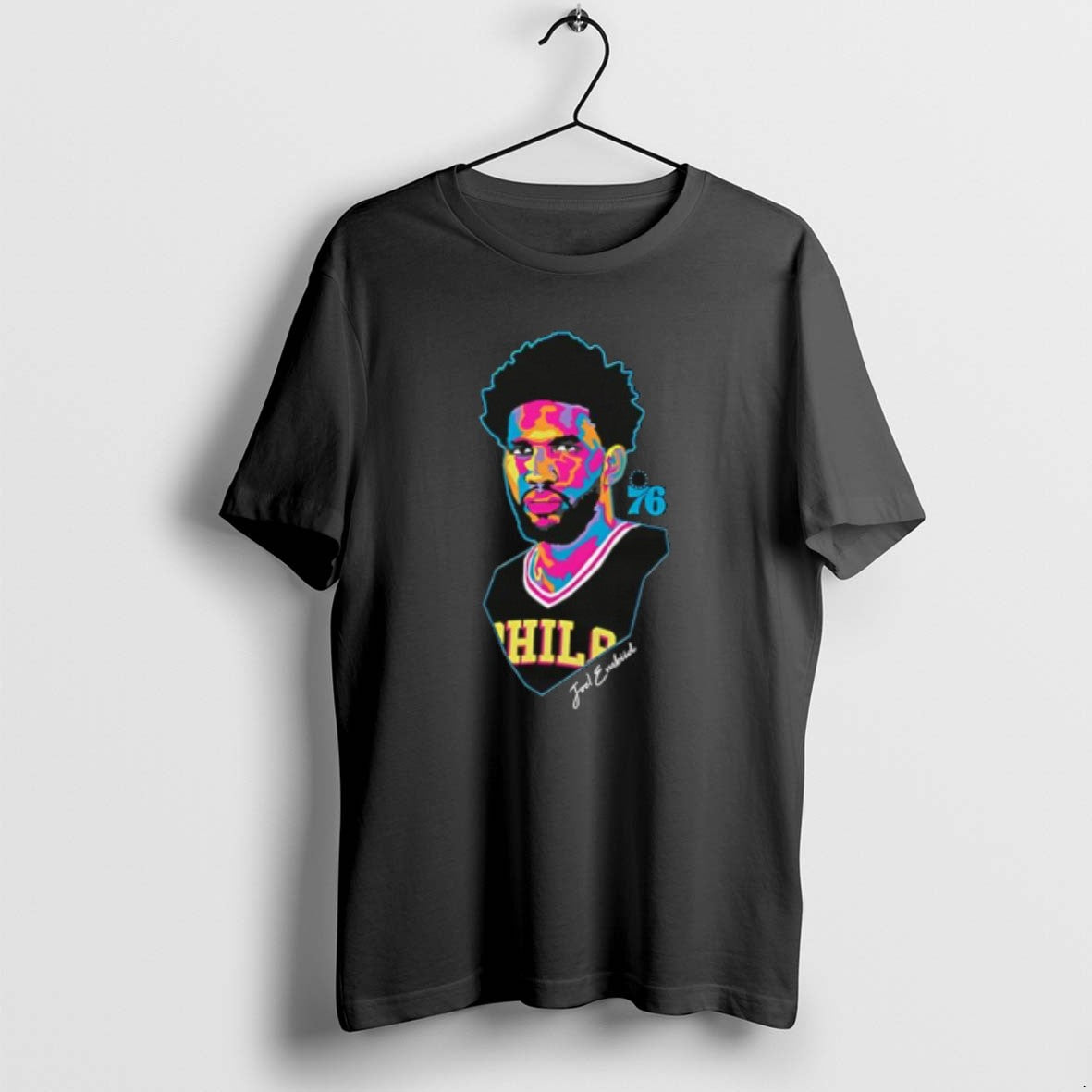 Official Philadelphia 76ers Joel Embiid Artist Design T-Shirts, Hoodie, Sweatshirt | CoreVibeTees.com
