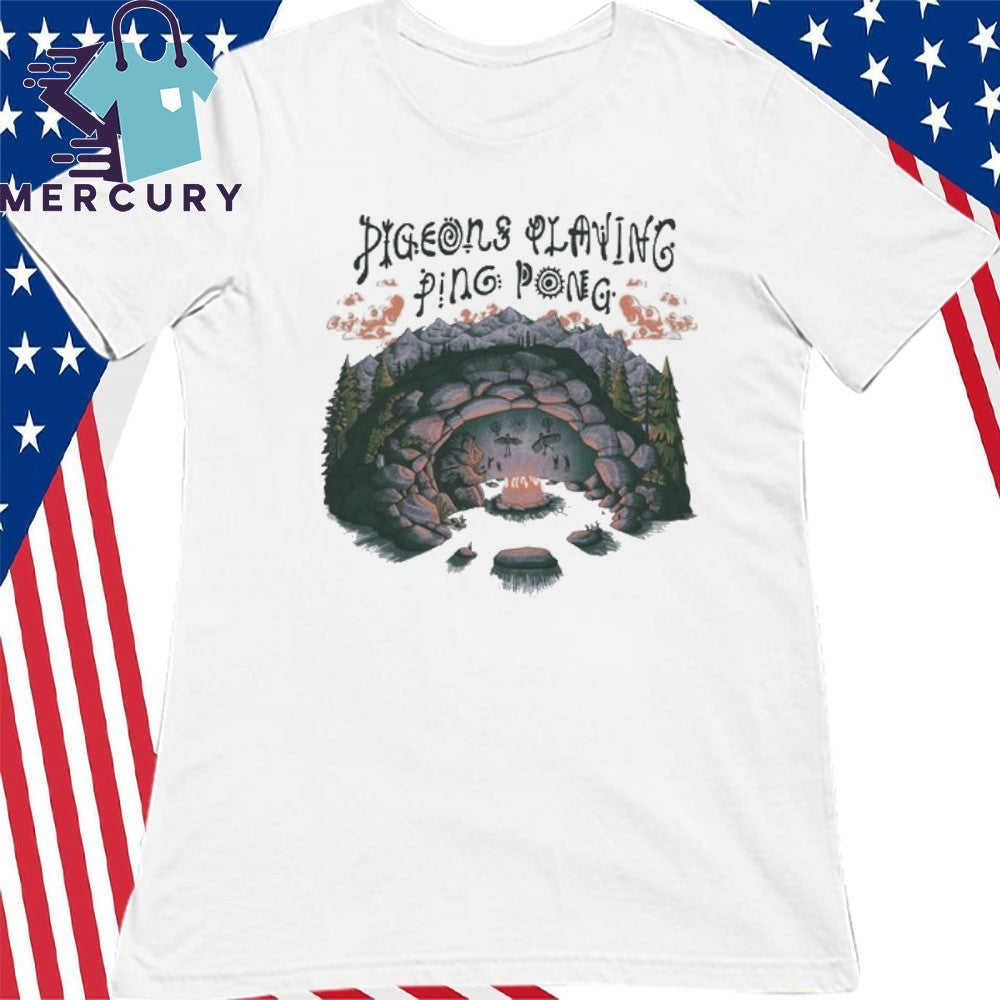 Pigeons Playing Ping Pong X Nature Backs Shirt