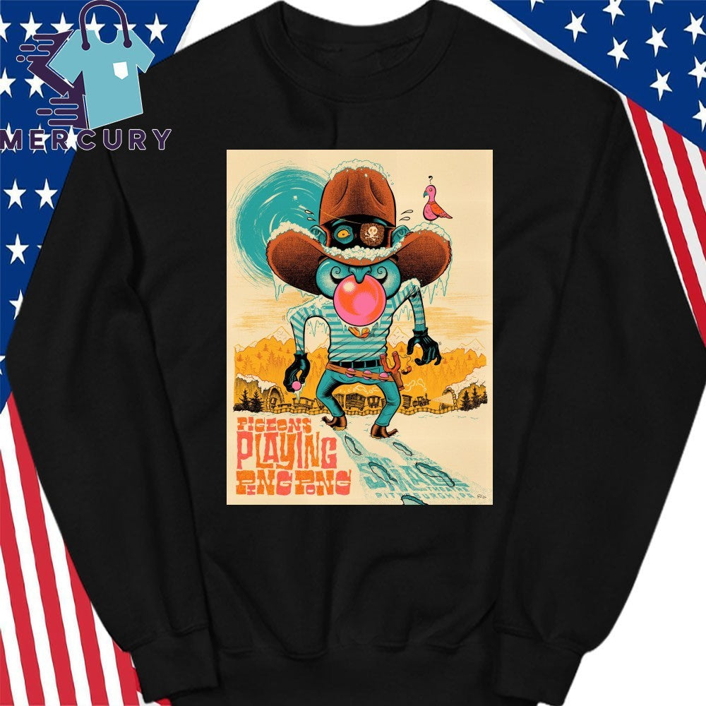 Pigeons Playing Ping Pong’s Pittsburgh PA 2026 Poster Shirt