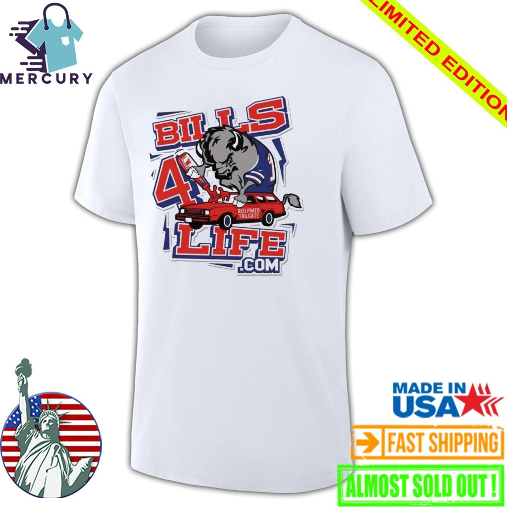 Pinto Ron Wearing Bills 4life Buffalo Shirt