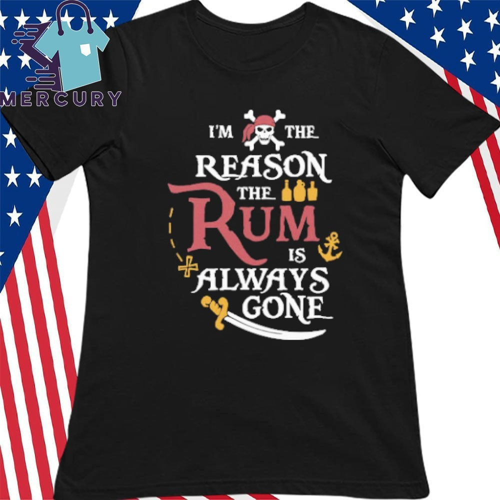 Pirate I’m The Reason The Rum Is Always Gone Shirt