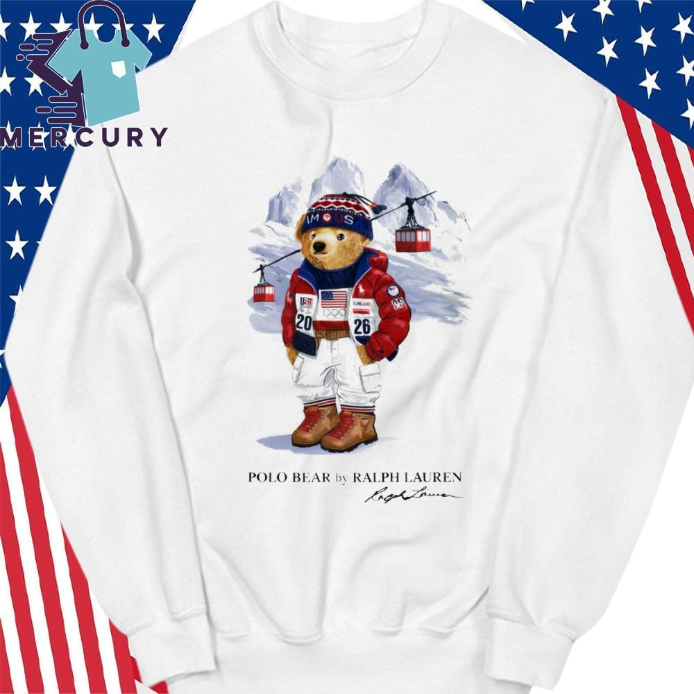 Polo Bear Ralph Lauren Team USA 2026 Winter Olympics Shirt