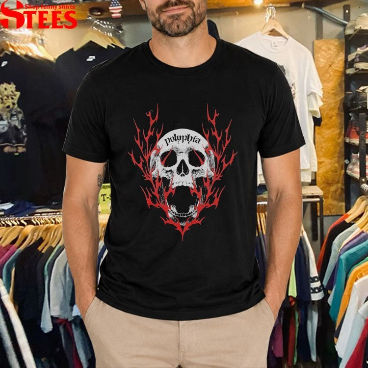 Polyphia Gnashing Teeth Skull T-Shirt