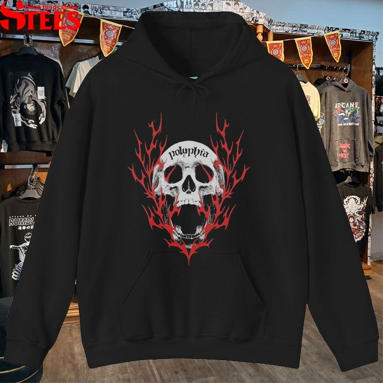Polyphia Gnashing Teeth Skull T-Shirt
