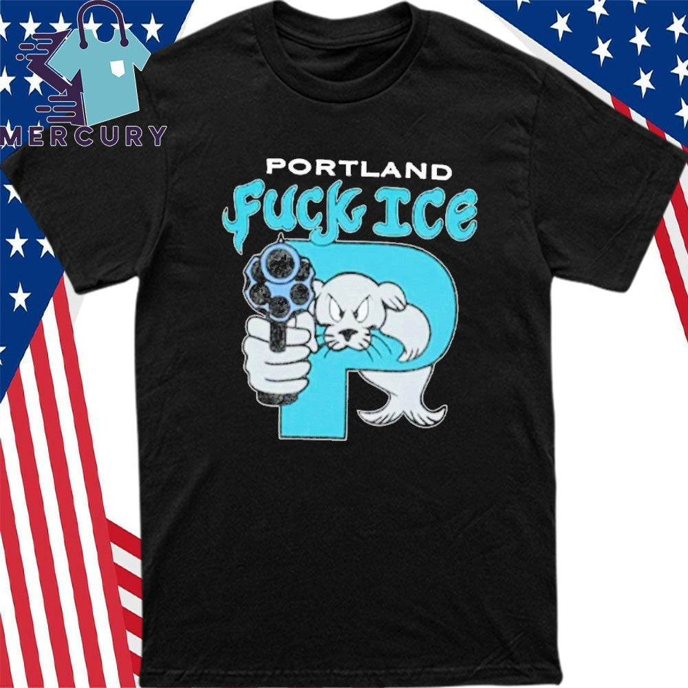 Portland Fuck ICE from Portland to Chicago Shirt