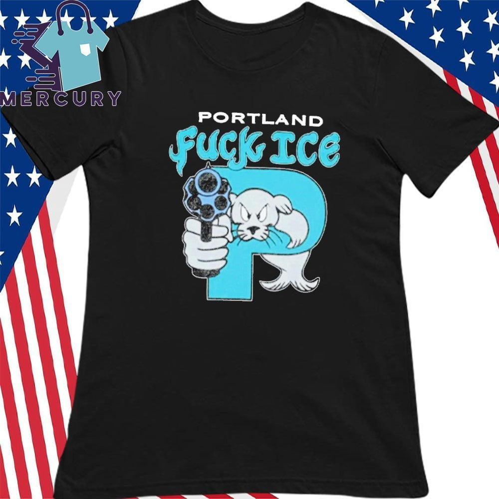 Portland Fuck ICE from Portland to Chicago Shirt