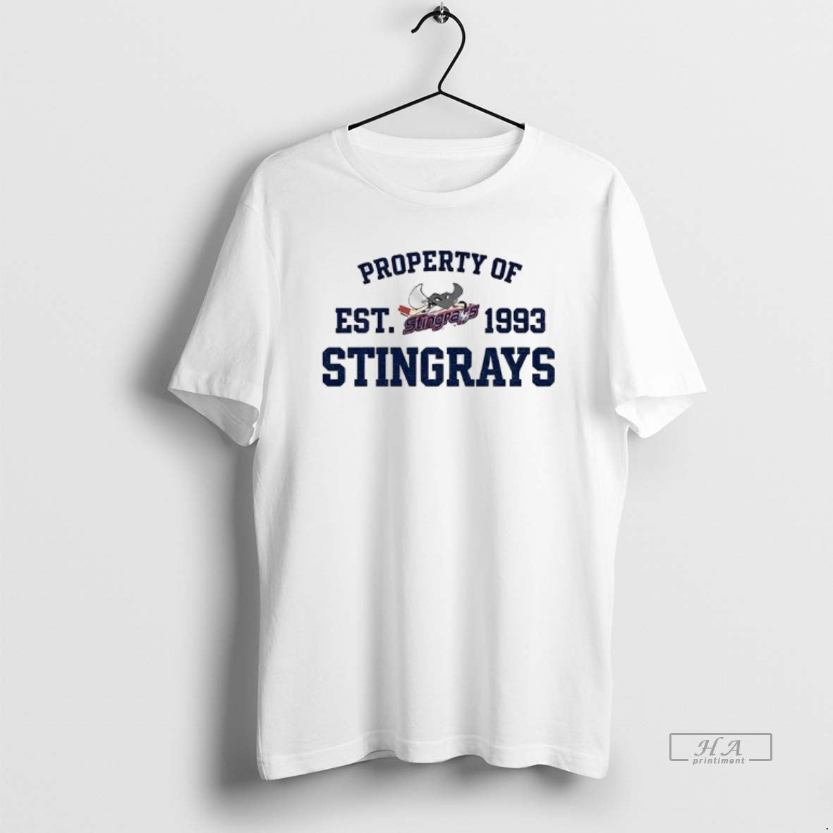 Official Property Of Stingrays Est 1993 Logo Vintage T-Shirts, Hoodie, Sweatshirt | CoreVibeTees.com