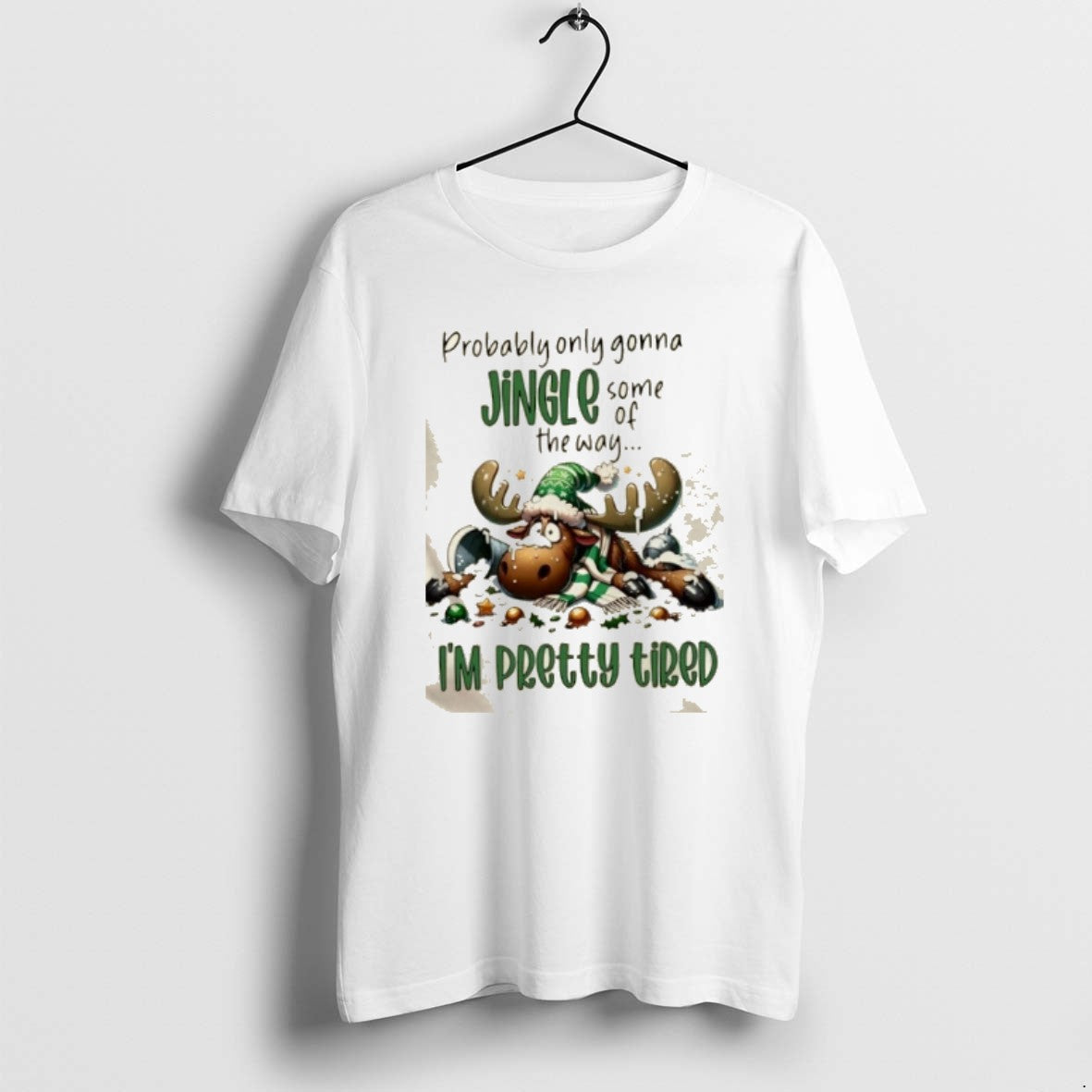 Official Reindeer Probably Only Gonna Jingle Some Of The Way Im Pretty Tired T-Shirts, Hoodie, Sweatshirt | CoreVibeTees.com
