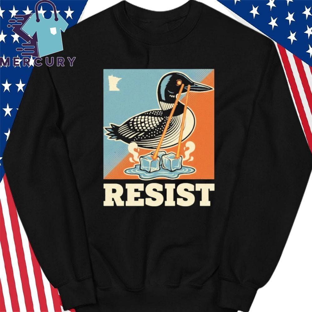 Resist Minneapolis Loon ICE Protest Shirt