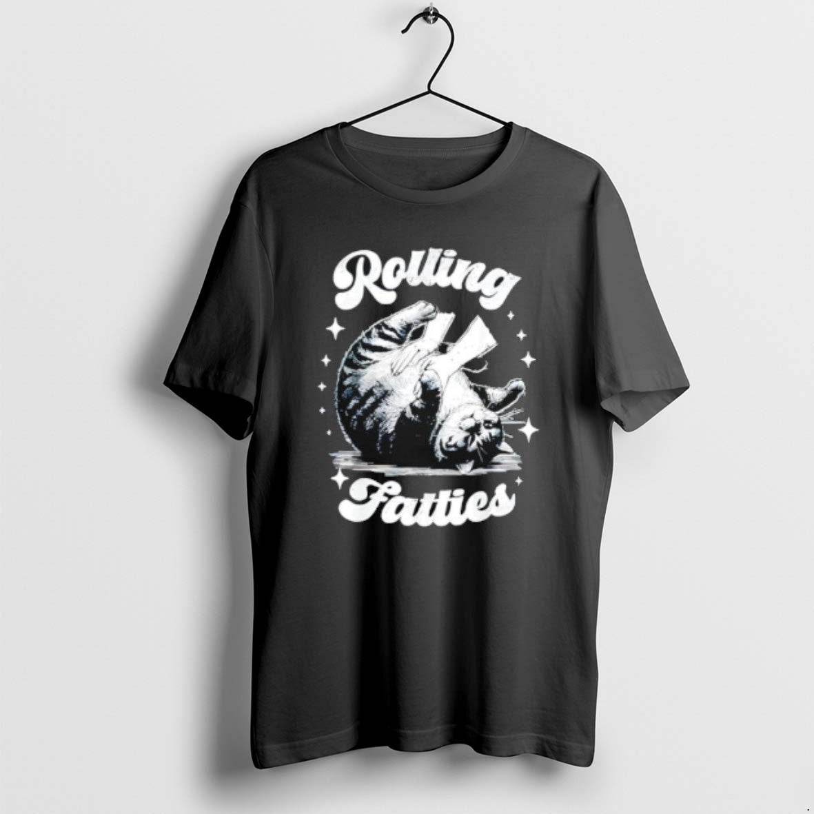 Official Retro Funny Rolling Fatties Vintage Sarcastic Cat Meme T-Shirts, Hoodie, Sweatshirt | CoreVibeTees.com