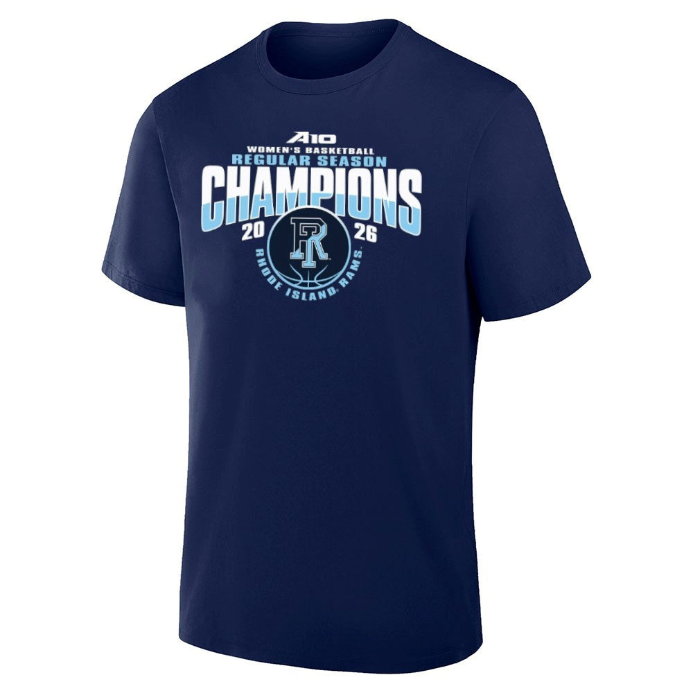Rhode Island Rams 2026 Women’s Basketball A10 Regular Season Champions Shirt
