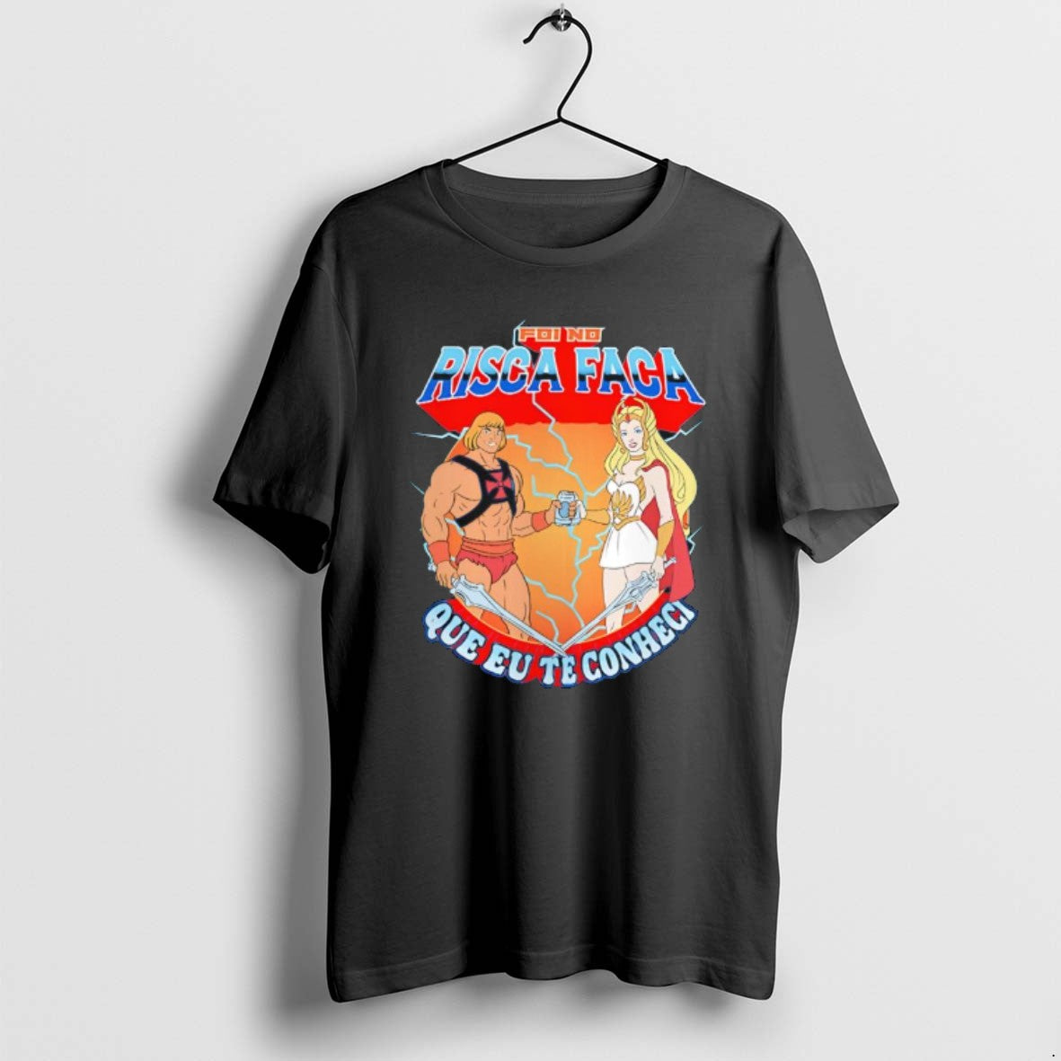 Official Risca Faca He Man And She Ra Toasting T-Shirts, Hoodie, Sweatshirt | CoreVibeTees.com
