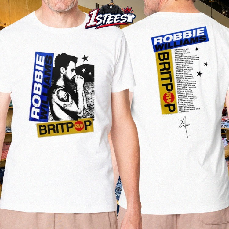 Robbie Williams Britpop World Tour 2026 T-Shirt