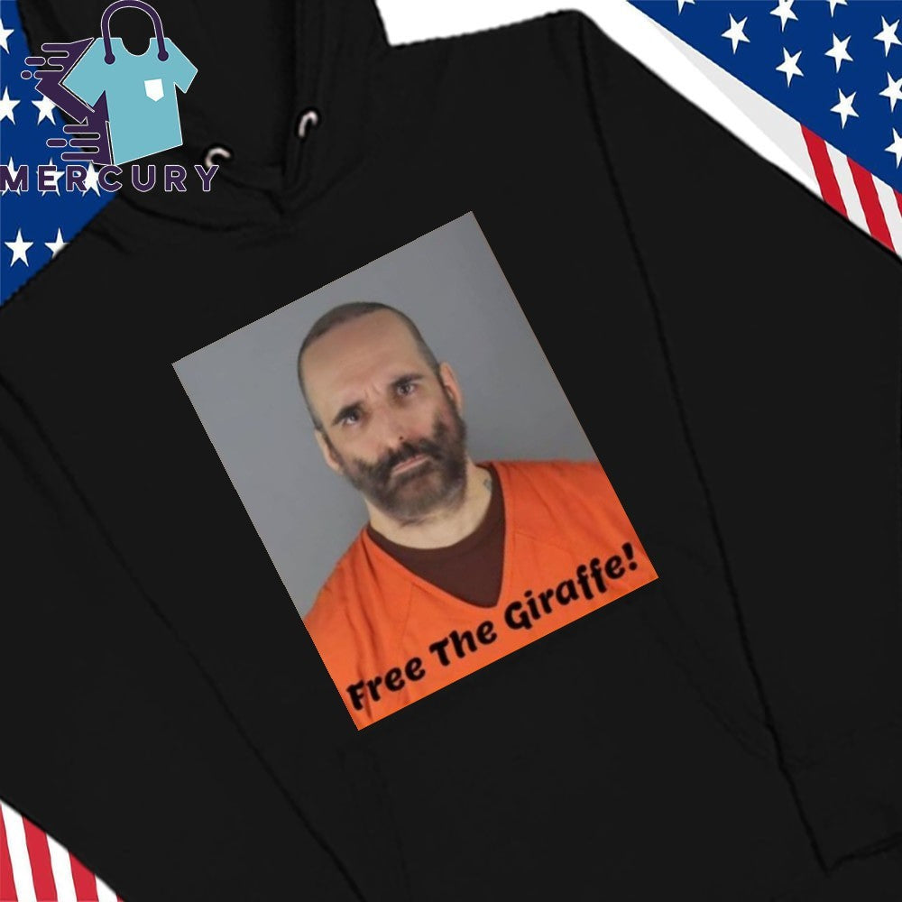 Robby Roadsteamer Free The Giraffe Mugshot Shirt