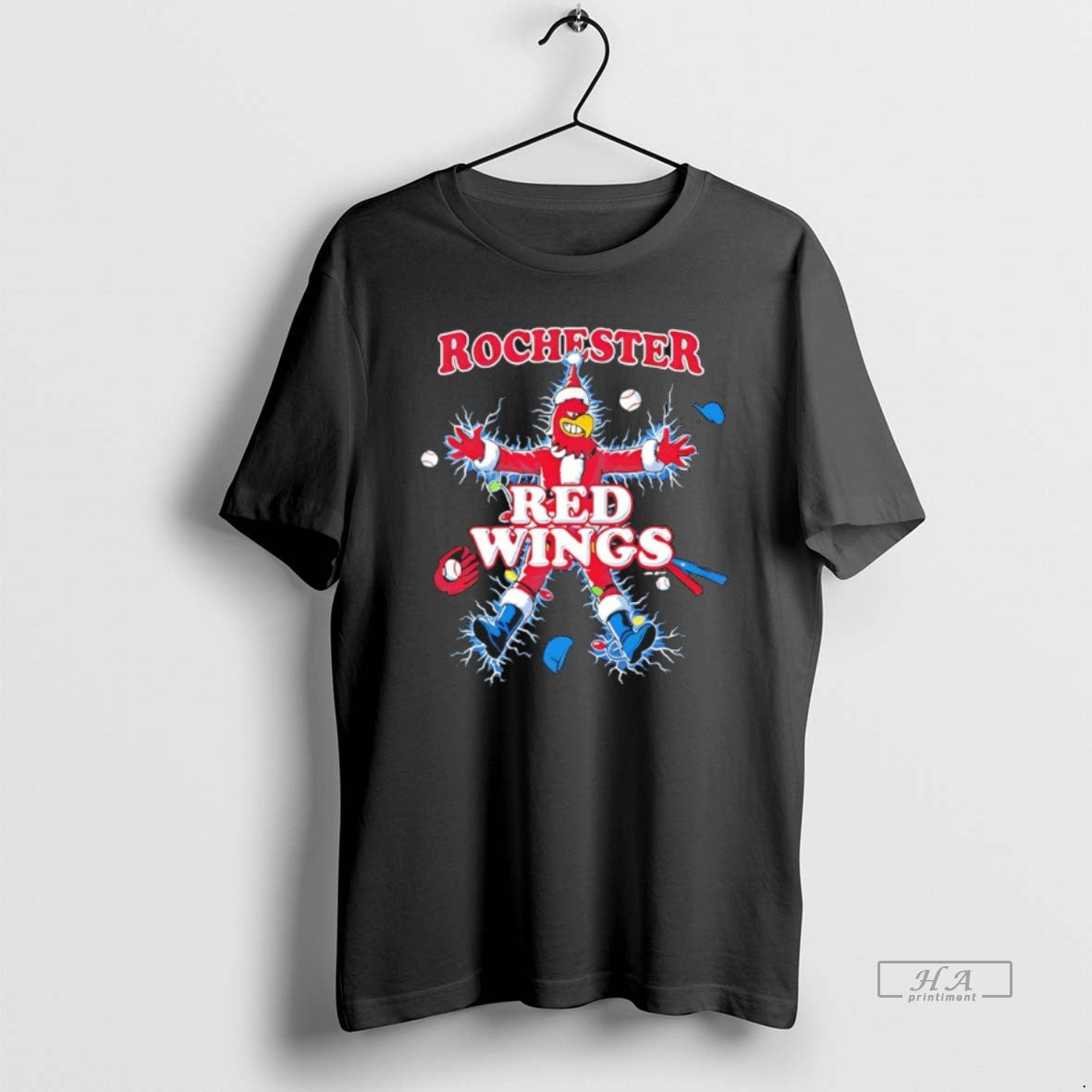 Official Rochester Red Wings The Holiday Christmas Mascot T-Shirts, Hoodie, Sweatshirt | CoreVibeTees.com