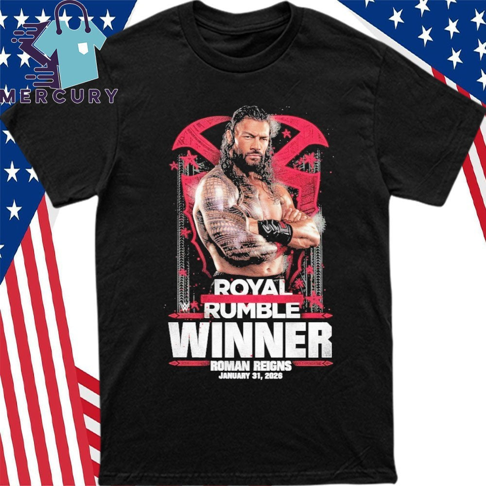 Roman Reigns Royal Rumble 2026 Winner Shirt