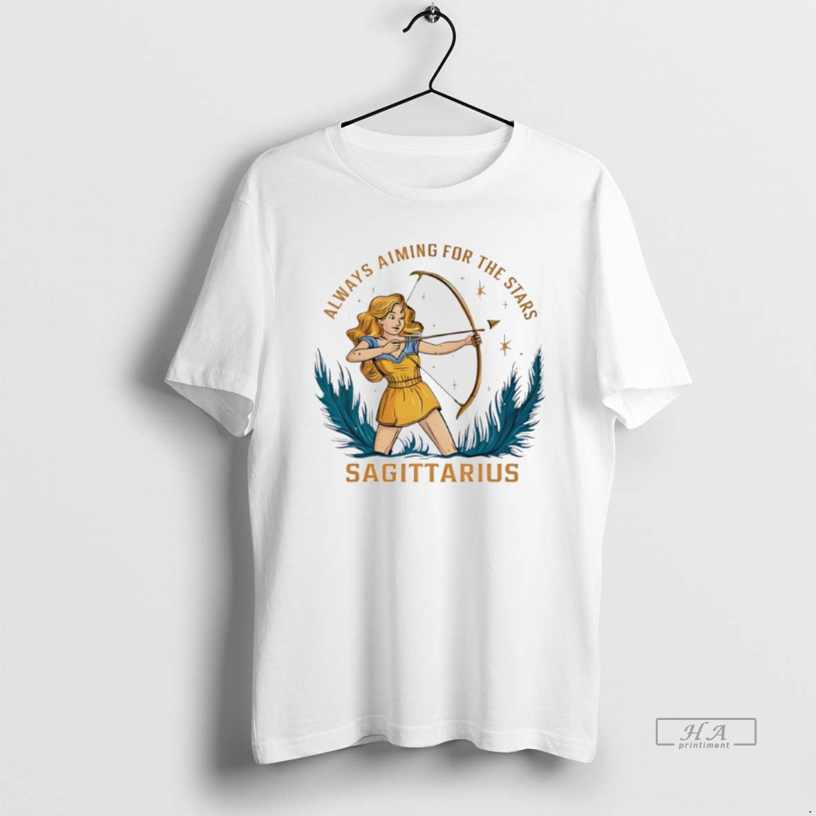 Official Sagittarius Zodiac Always Aiming For The Stars Art T-Shirts, Hoodie, Sweatshirt | CoreVibeTees.com