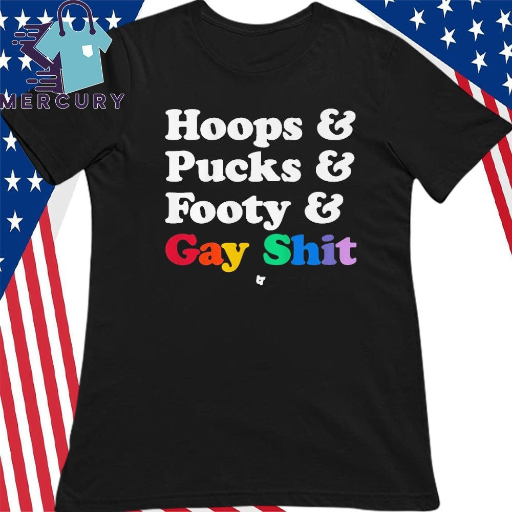 Sarah Spain Hoops & Pucks & Footy & Gay Shit Shirt
