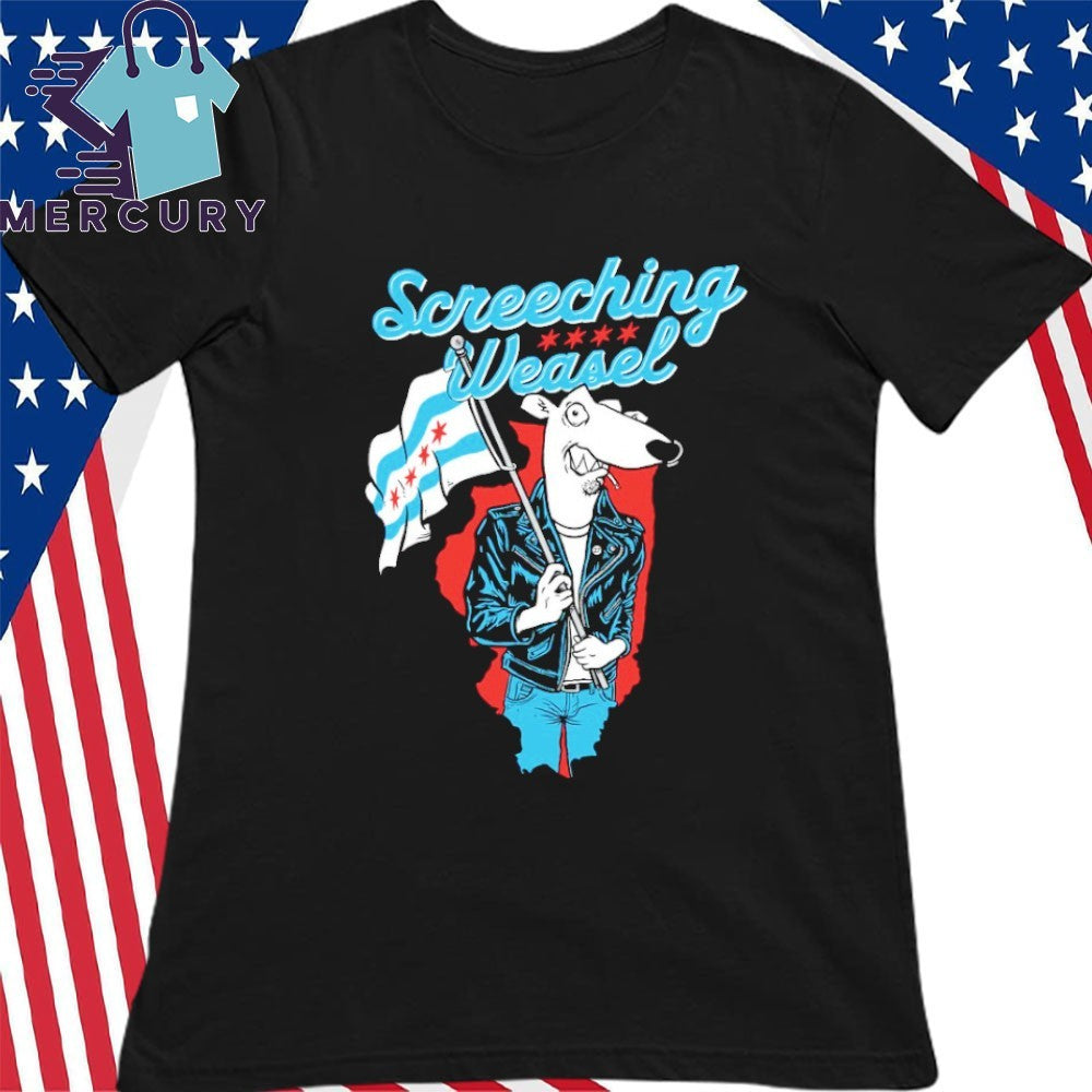 Screeching Weasel Chicago Weasel Shirt