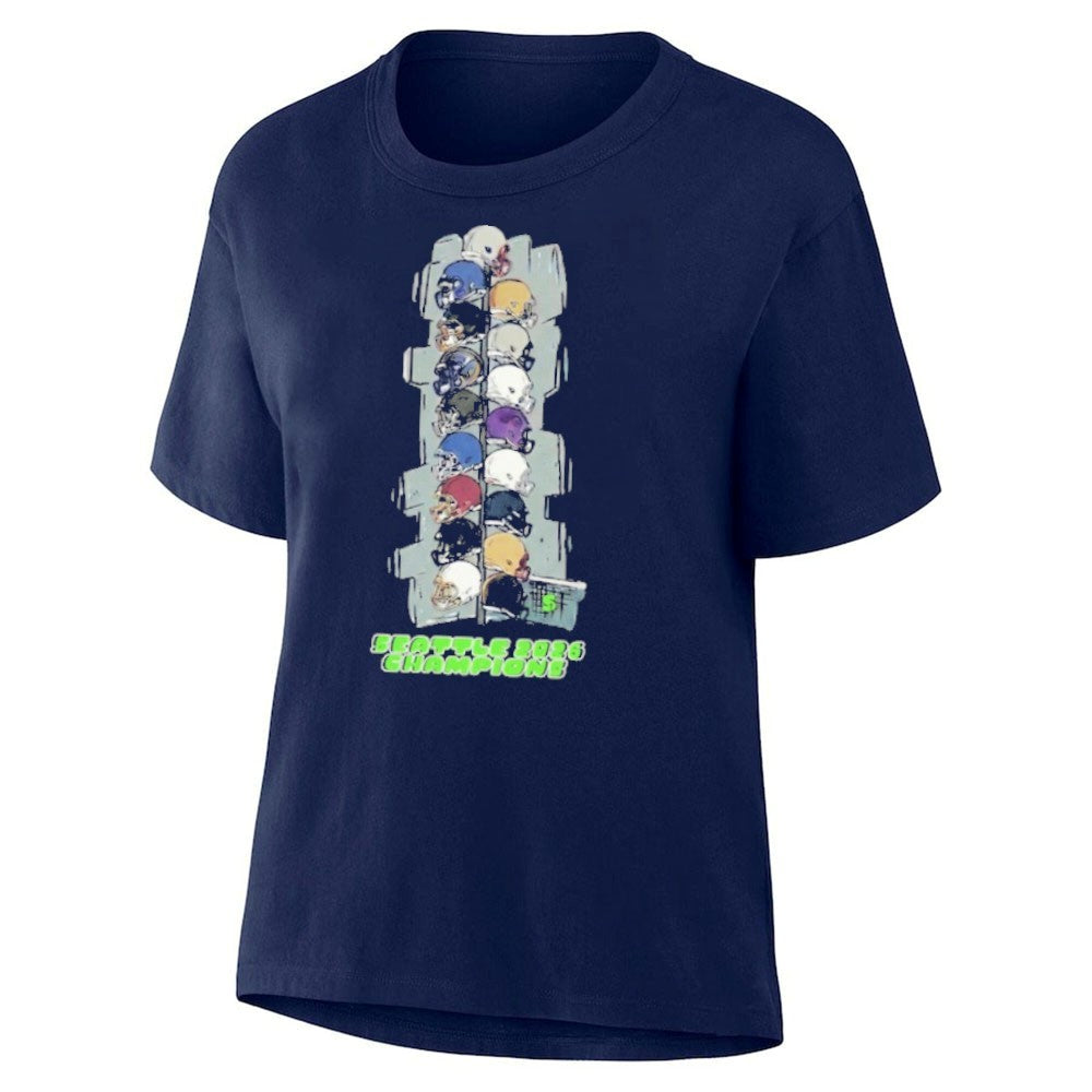 Seattle Football Stacking Helmets Champions Shirt