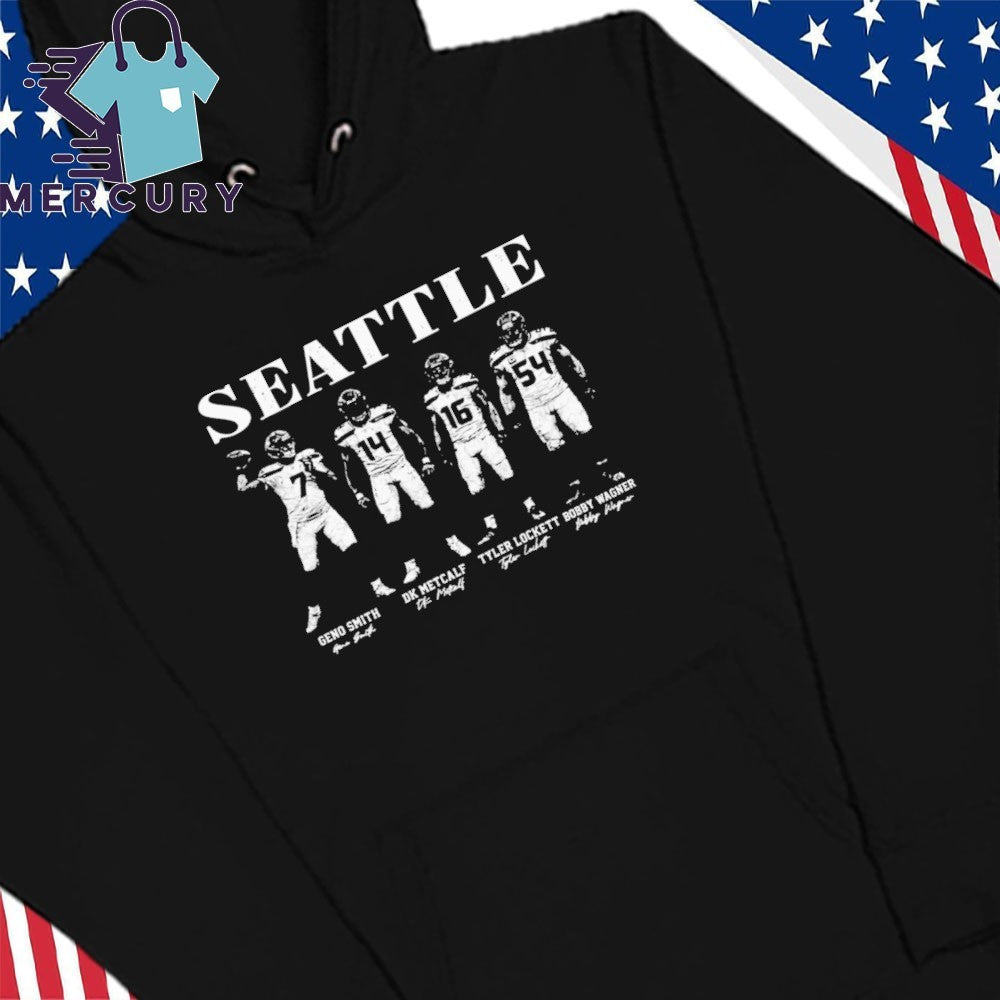 Seattle Geno Smith Dk Metcalf Tyler Lockett Bobby Wagner Signature Shirt