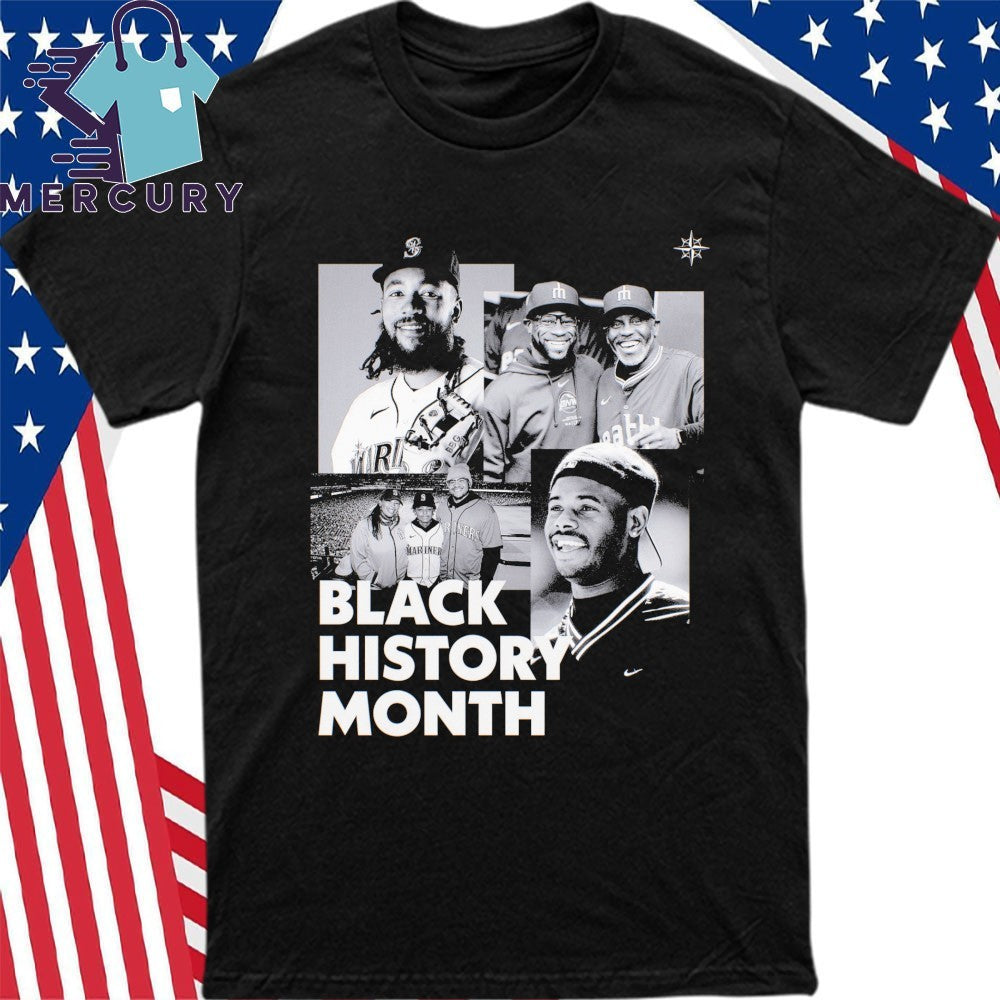 Seattle Mariners Ken Griffey Jr Black History Month Shirt