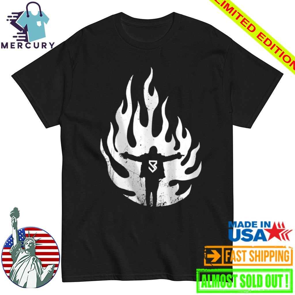 Seth Rollins Flames Shirt