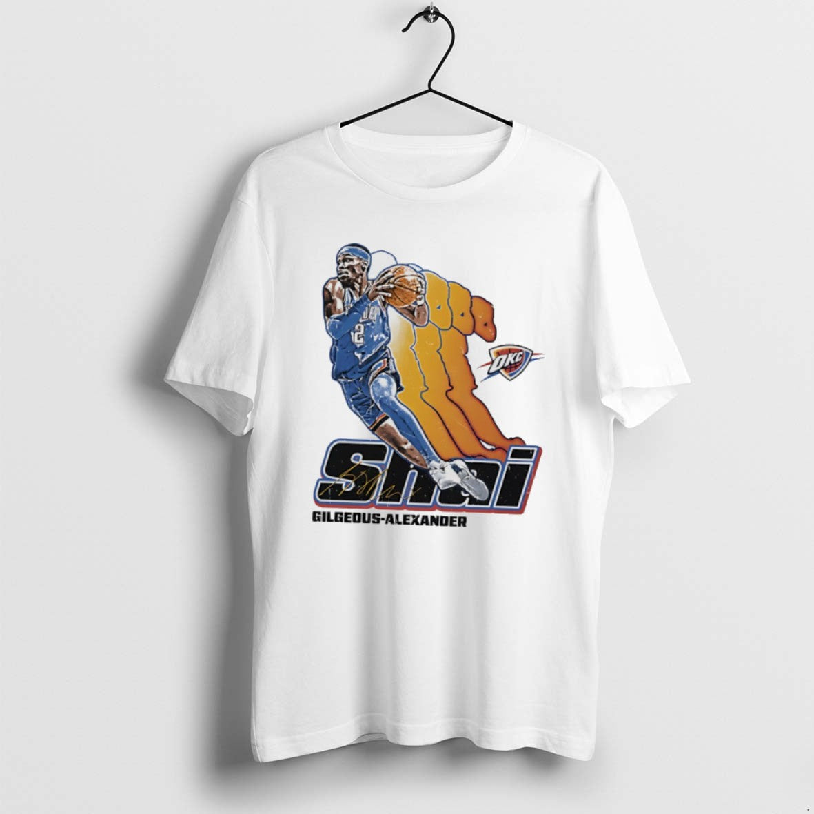 Official Shai Gilgeous Alexander Oklahoma City Thunder Signature Retro T-Shirts, Hoodie, Sweatshirt | CoreVibeTees.com