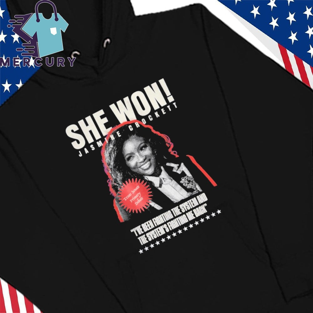 She Won Jasmine Crockett Shirt