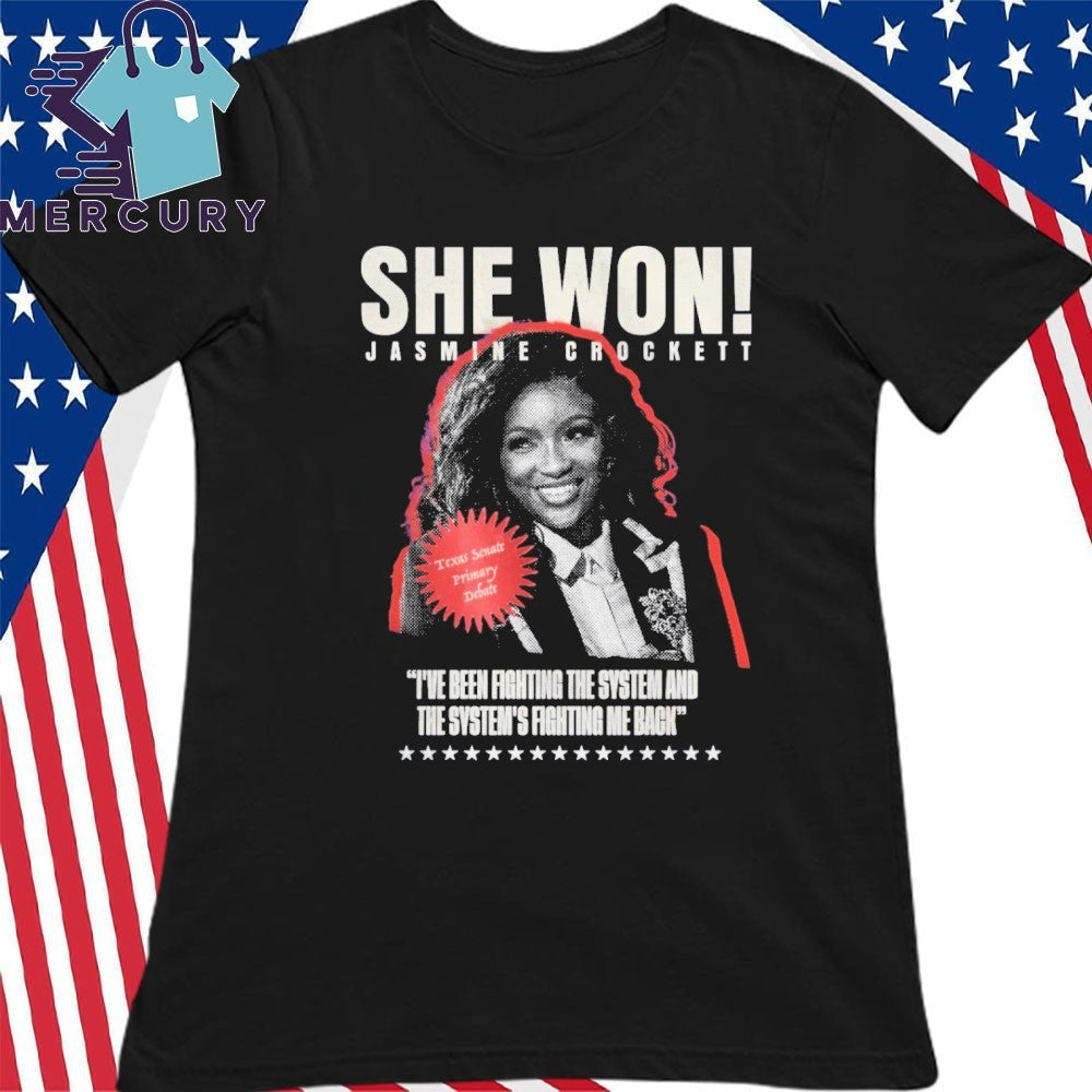 She Won Jasmine Crockett Shirt