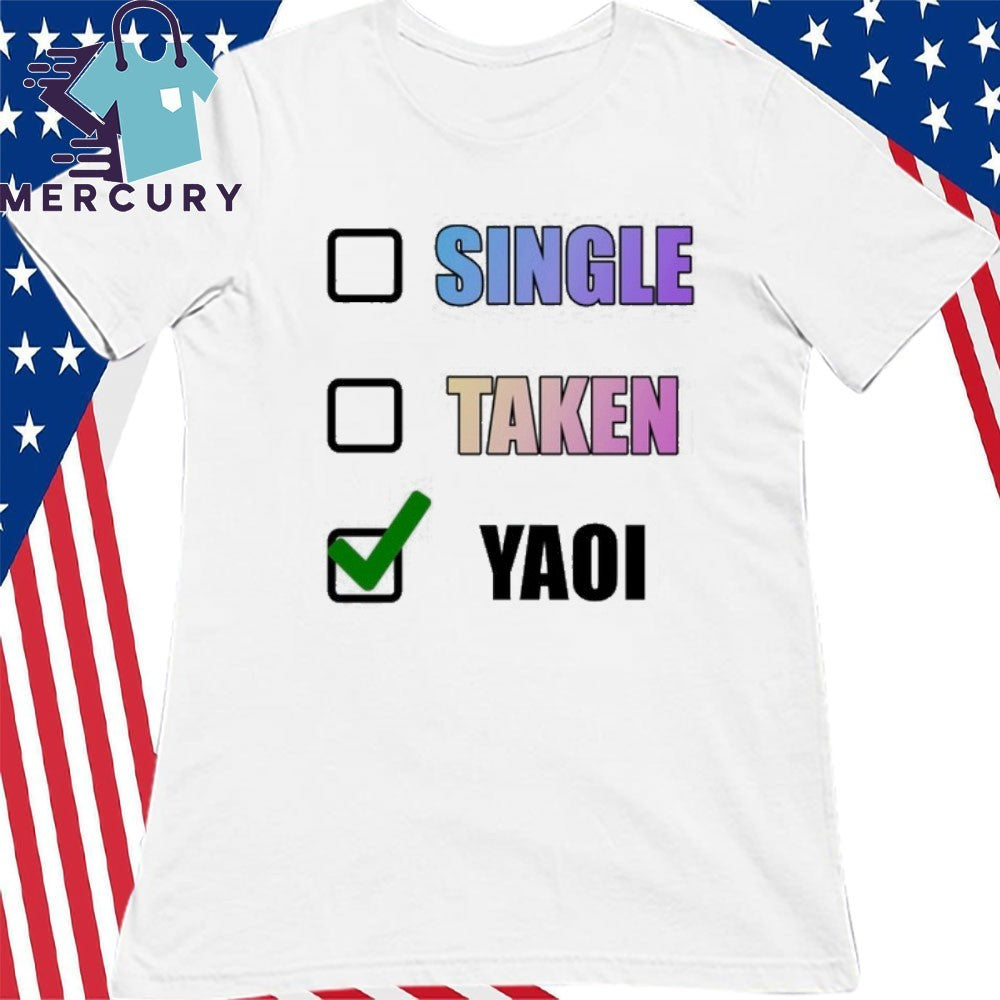 Single Taken Yaoi Check Shirt