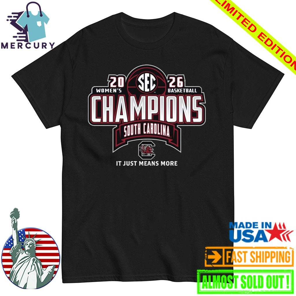 South Carolina Gamecocks 2026 SEC Women’s Basketball Regular Season Champions Shirt