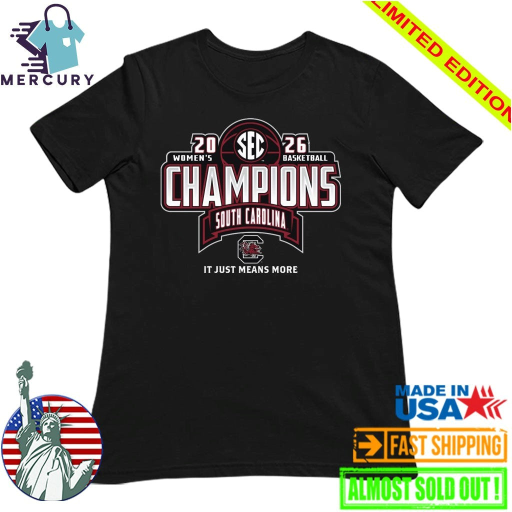 South Carolina Gamecocks 2026 SEC Women’s Basketball Regular Season Champions Shirt