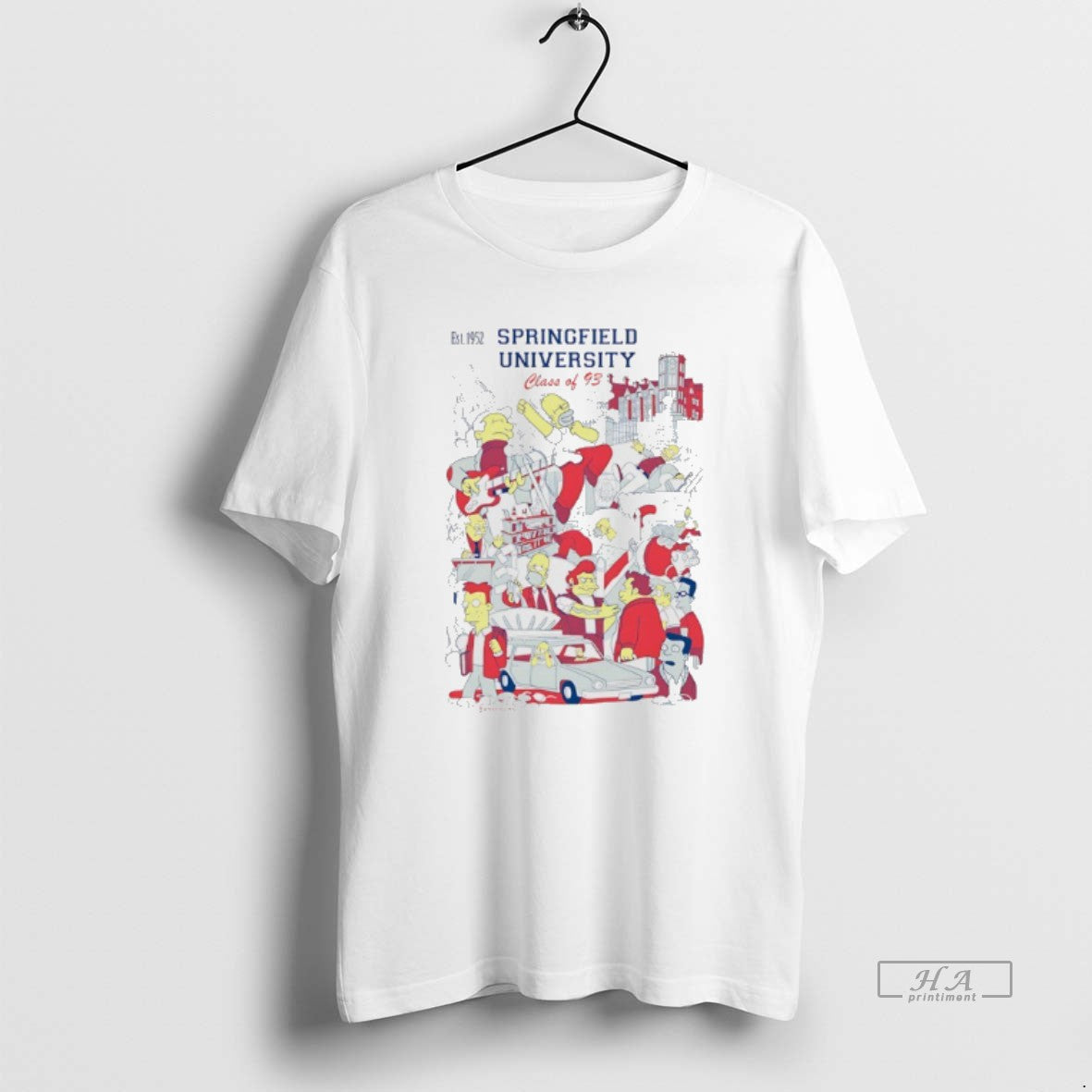 Official Springfield University Class Of 93 Comic T-Shirts, Hoodie, Sweatshirt | CoreVibeTees.com