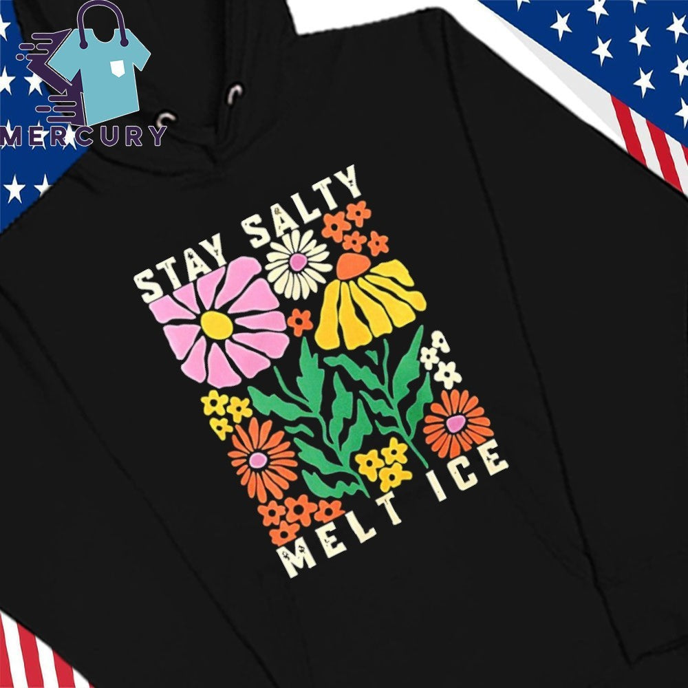 Stay Salty Melt ICE Flower Abolish ICE Shirt