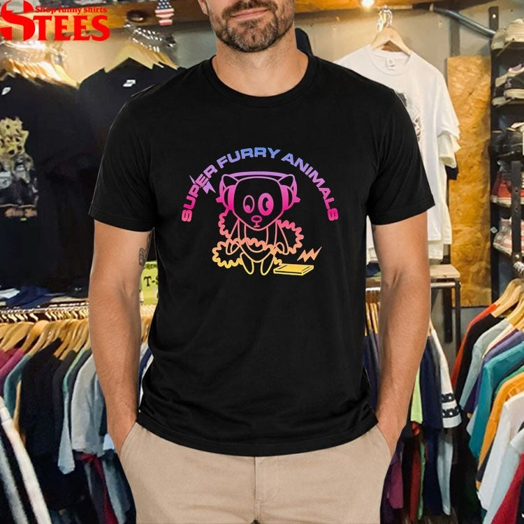 Super Furry Animals Bear Logo T-Shirt