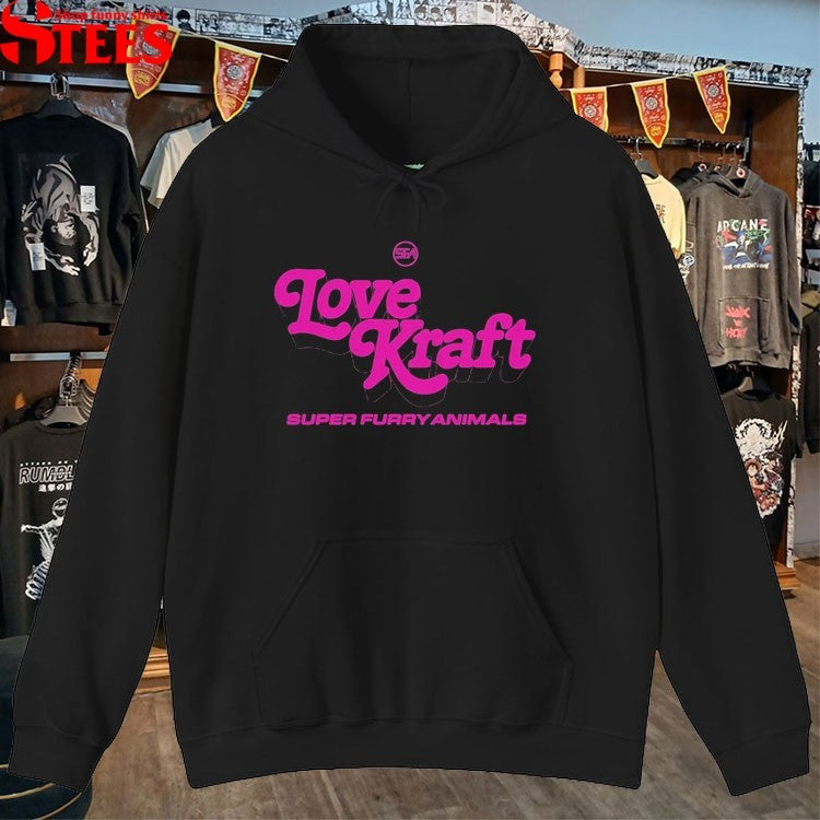 Super Furry Animals Love Kraft Logo T-Shirt