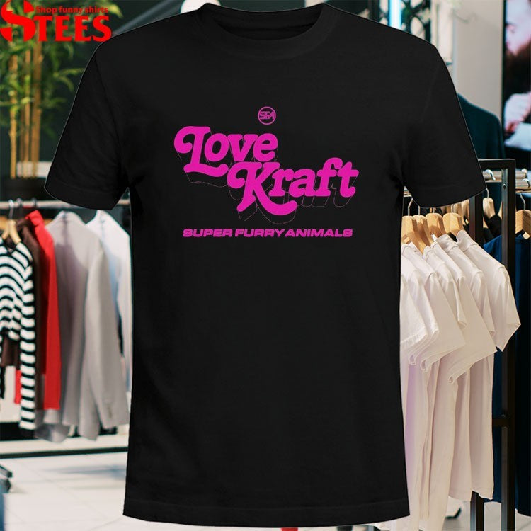 Super Furry Animals Love Kraft Logo T-Shirt