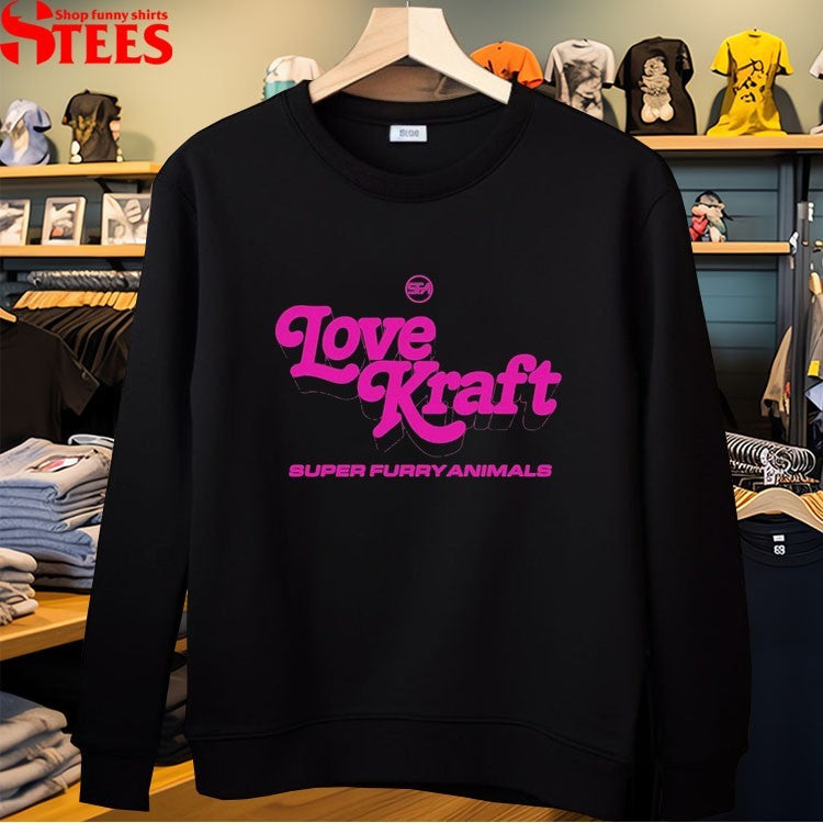 Super Furry Animals Love Kraft Logo T-Shirt
